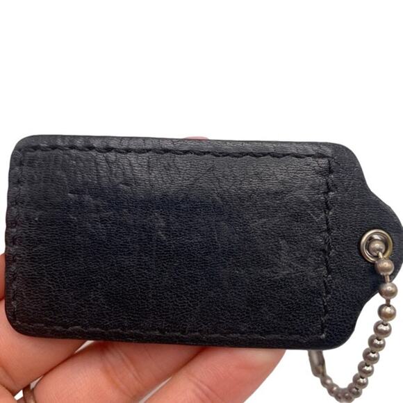COACH Black HangTag Bag Charm Fob - Picture 2 of 3